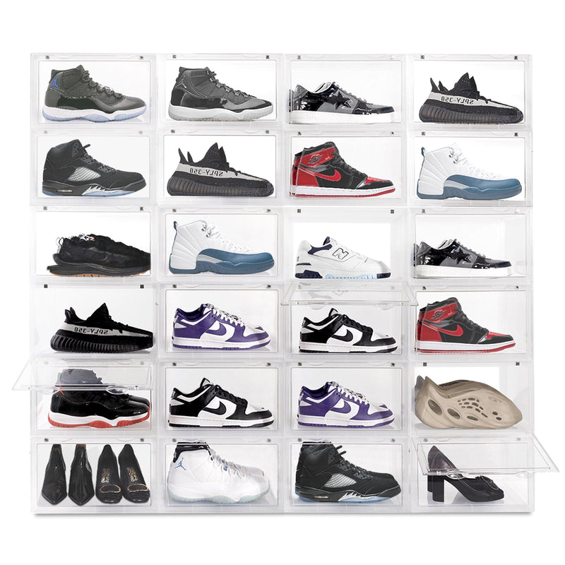 Ollie Hard Solid Shoe Box Organizer - Clear, Pack of 3 (OPEN BOX)