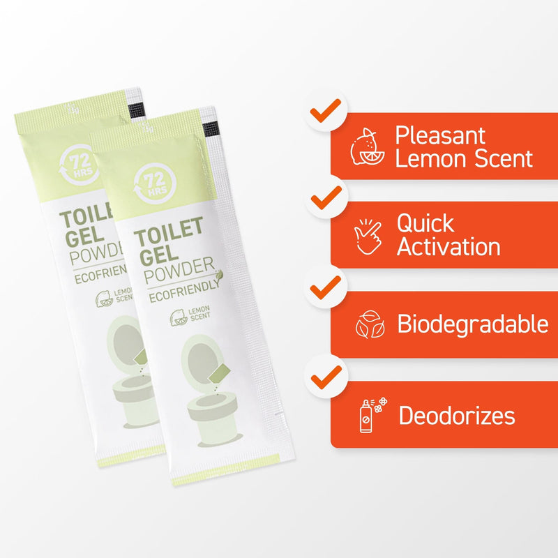 72HRS Toilet Powder For Portable Toilet (Pack Of 30)