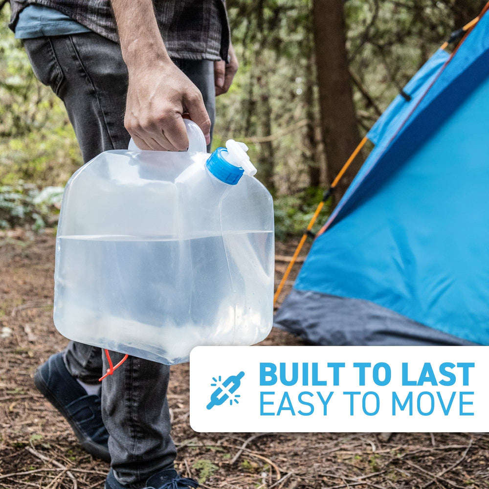 72HRS 10 Litre Foldable Water Storage Container Kit, Food Grade, With Aquatabs