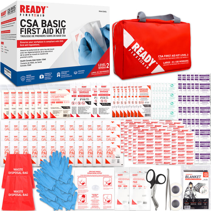 CSA (Z1220-17) Type 2 Basic First Aid Kit Large (51-100 Workers) with First Aid Bag