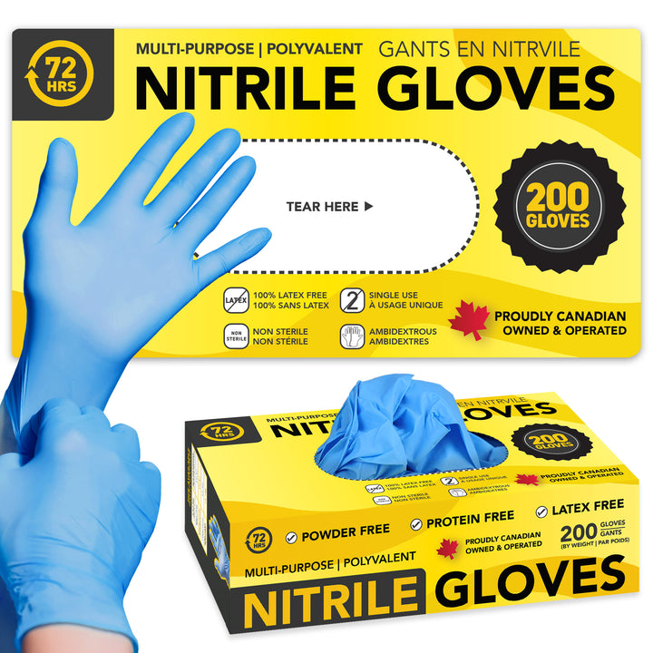 Blue Nitrile Gloves 200pack