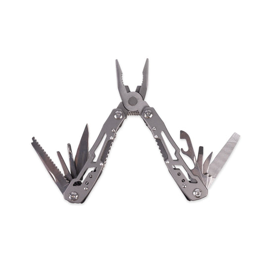 72HRS 14-in-1 Multitool with Safety Locking, Professional Stainless Steel Multitool Pliers Pocket Knife, Bottle Opener, Screwdriver with Nylon Sheath