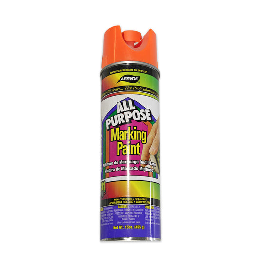 Spray Paint – 3 oz Can, Fluorescent Orange