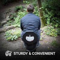 72HRS Premium Portable Camping Toilet Seat with Lid (Without Bucket)