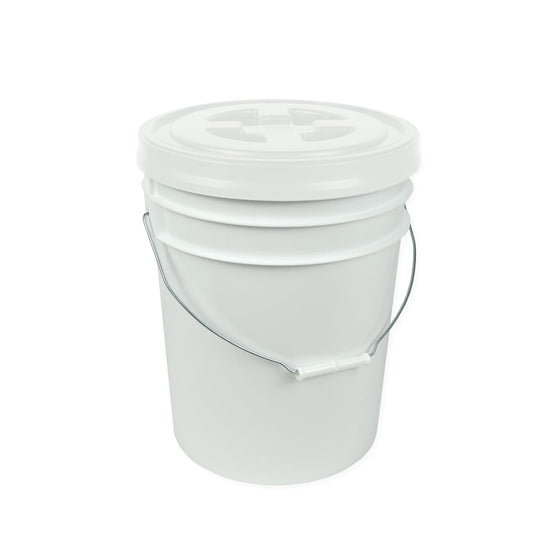 72HRS Dry Food Storage Container with 5 Gallon Bucket and Ready Seal Lid - White
