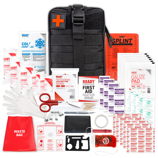 72HRS Molle First Aid Kit - Compact (Black)