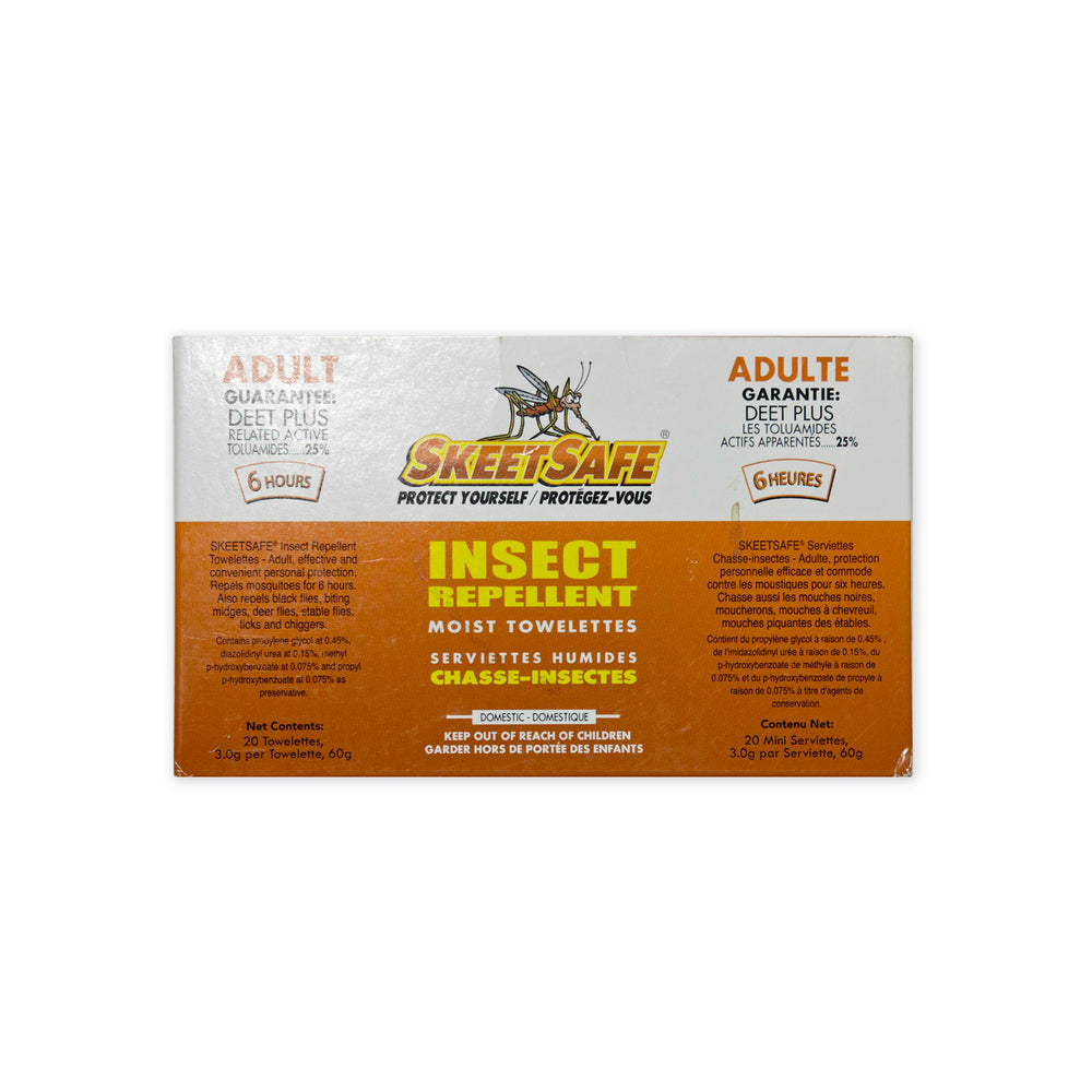 Insect Repellent Towelettes (25% DEET) – Outdoor Protection