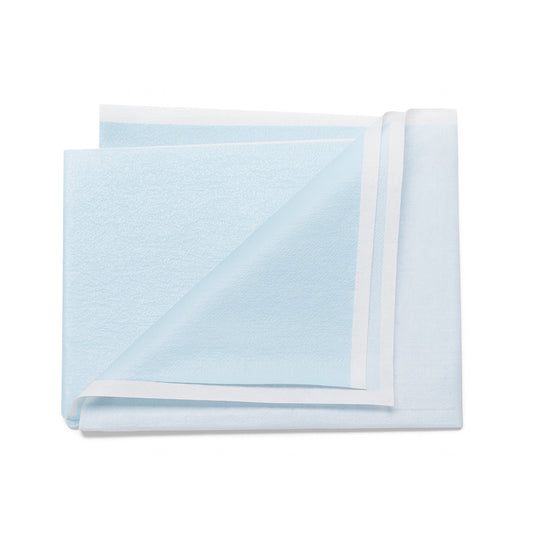 Poly Tissue Disposable Sheet – 39" x 59" (Light Blue)
