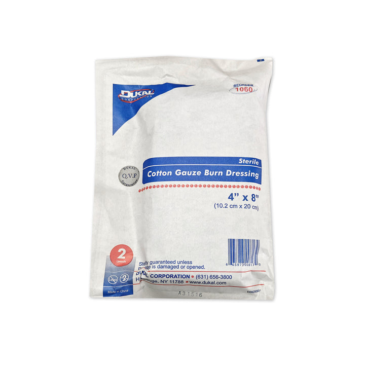 Burn Gauze Pad – 4" x 8" 128-Ply (2 Pack)