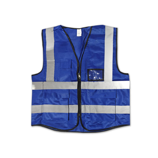 Safety Vest with Reflective Strip, XXL, Blue
