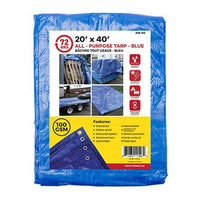 Tarp, All-Purpose, Blue - 72HRS 20" x 40"