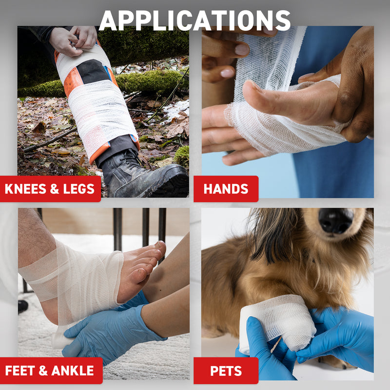 Conforming Stretch Bandage (4"), 10.16cm x 4.5m - Ready First Aid (Pack of 12)