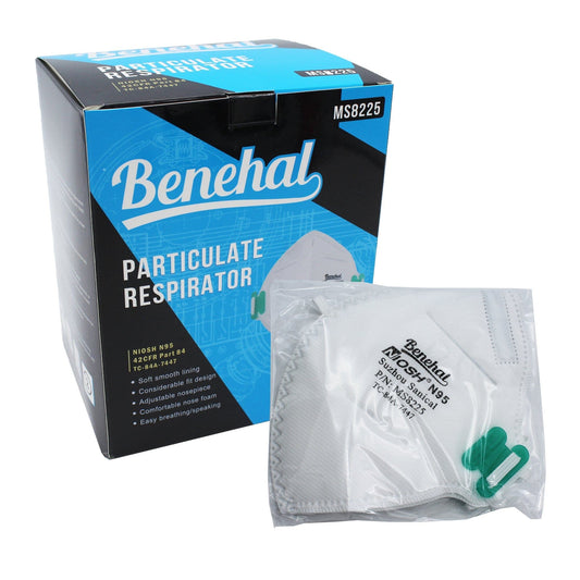 N95 Mask Particulate Respirator Box of 20 - Benehal (Individually Wrapped)