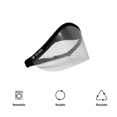 See To Hear Face Shield, Rewashable, Reusable, Recyclable