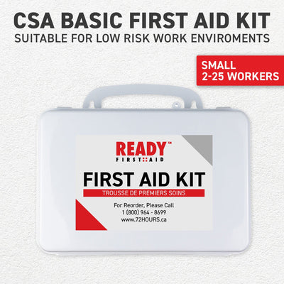 CSA Type 2 - Basic First Aid Kit Small (2-25 Workers) with Plastic Box Regulations