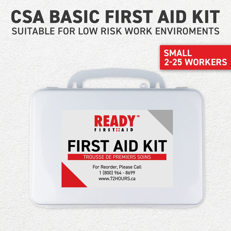 CSA Type 2 - Basic First Aid Kit Small (2-25 Workers) with Plastic Box Regulations