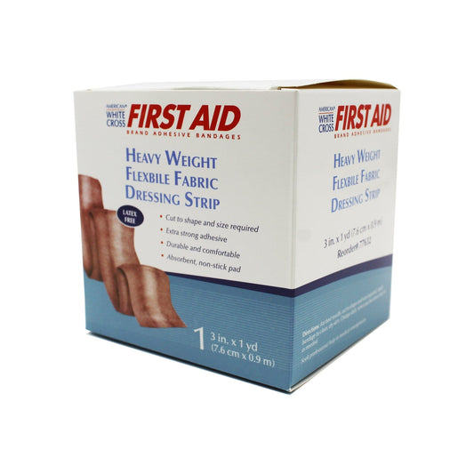 Heavy Weight Flexible Fabric Dressing Strip, 3" x 1 yd (7.6 cm x 0.9 m)