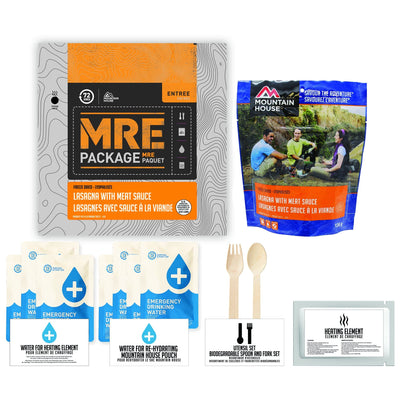 72 HOURS MRE Package Mountain House Lasagna with Meat Sauce Pouch - Emergency Food Pack