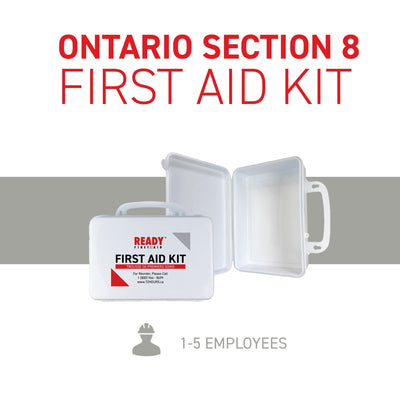 Ontario Section 8 First Aid Kit (1-5 Employees) with Plastic Box Requirements