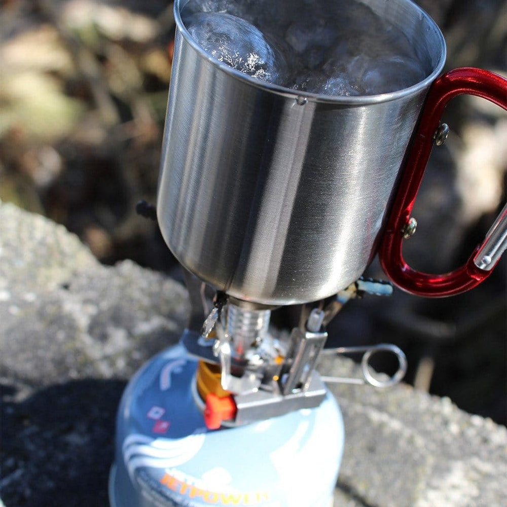 72HRS Piezo Ignition Compact Cooking Stove boiling cup