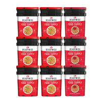 ReadyWise 1080 servings package with 3 breakfast and 6 entree buckets