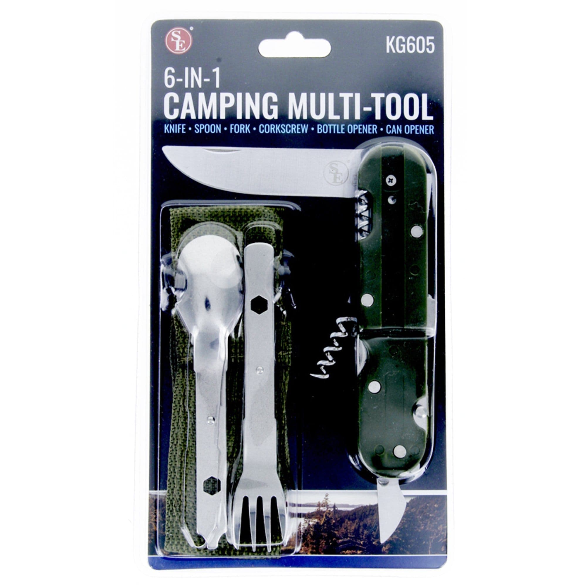 SE 6-in-1 Camping Multi-Tool - KG605