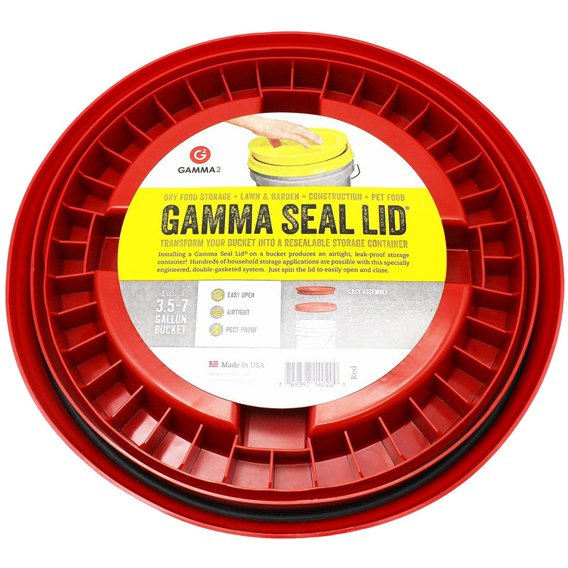 Gamma Seal Lid - Red (3.5 to 7.9 Gallon Bucket) under
