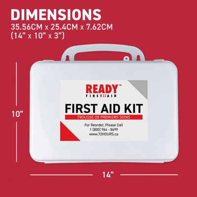 CSA Type 2 - Basic First Aid Kit Medium (26-50 Workers) with Plastic Box Dimensions