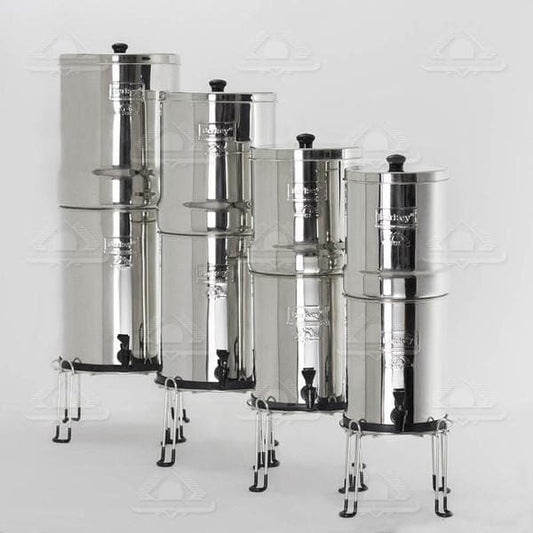 Stainless Steel Berkey Base under different berkey systems