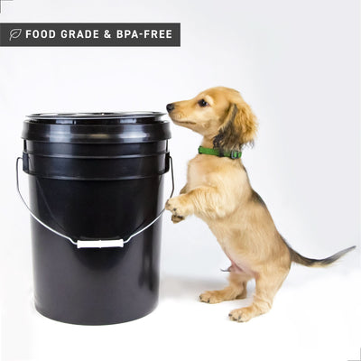 72 HRS Ready Seal Lid With 5 Gallon Bucket - BLACK - [SLIGHTLY DEFECTIVE]