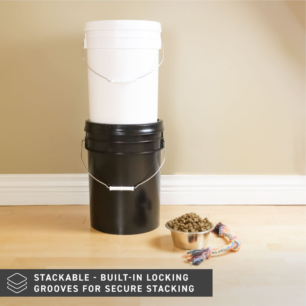 72 HRS Ready Seal Lid With 5 Gallon Bucket - BLACK - [SLIGHTLY DEFECTIVE]