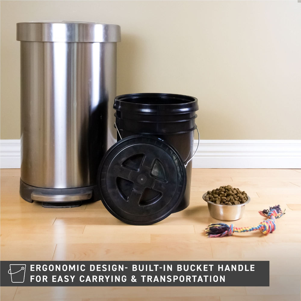 72 HRS Ready Seal Lid With 5 Gallon Bucket - BLACK - [SLIGHTLY DEFECTIVE]
