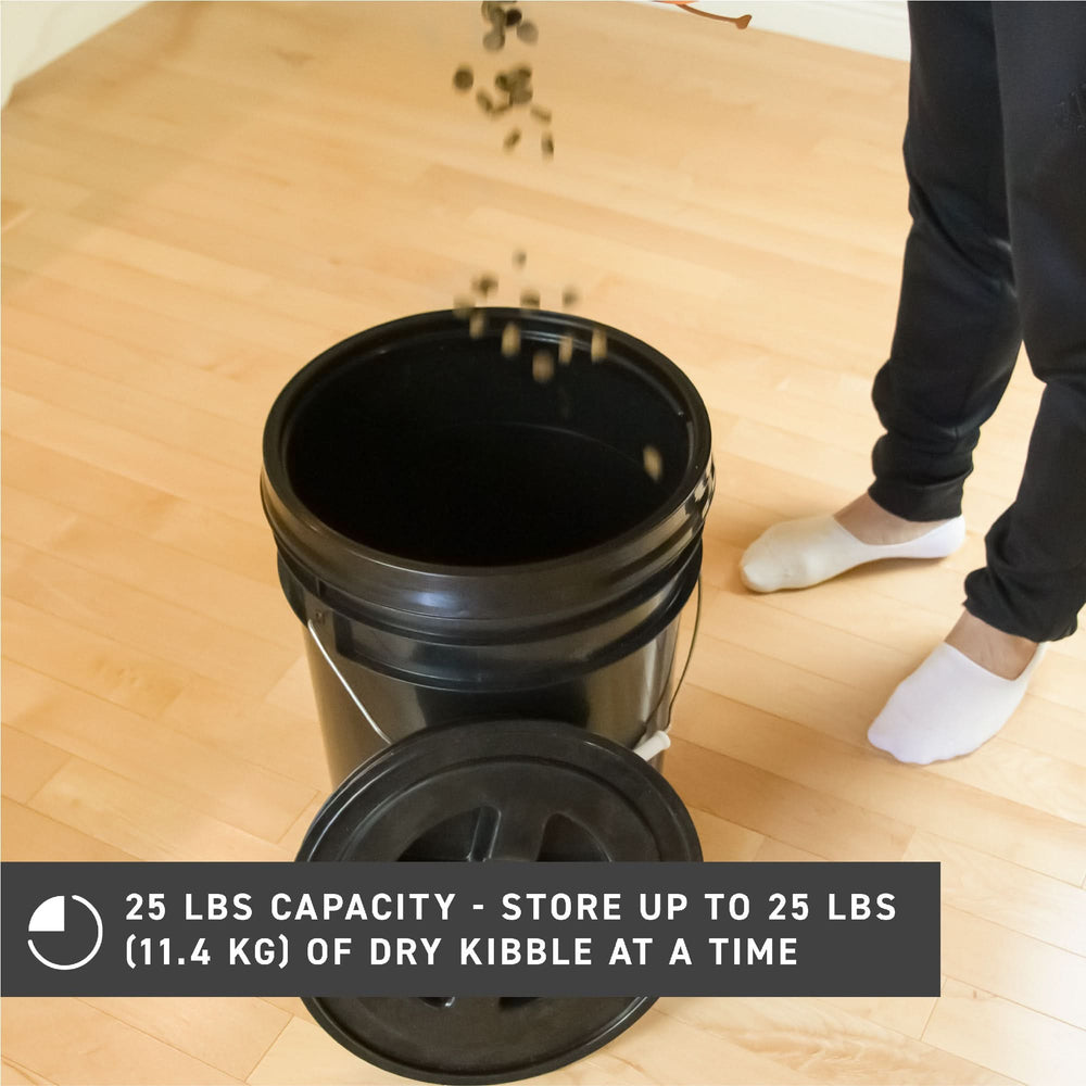 72 HRS Ready Seal Lid With 5 Gallon Bucket - BLACK - [SLIGHTLY DEFECTIVE]