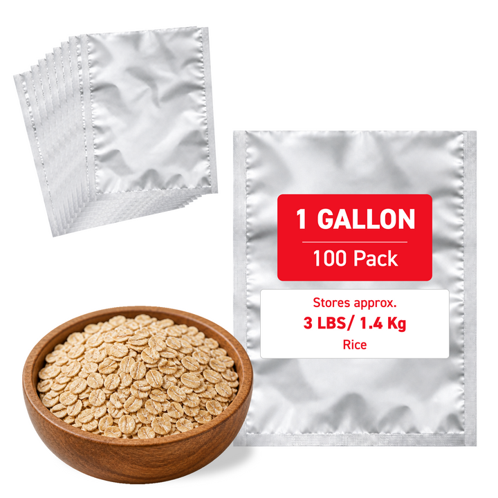 1 Gallon Mylar Bag (Open End) - 5.0 Mil (10" x 16") - Bundle of 100