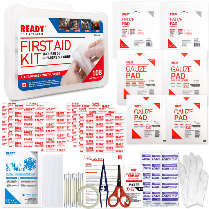 Ready First Aid 108 Pcs First Aid Kit