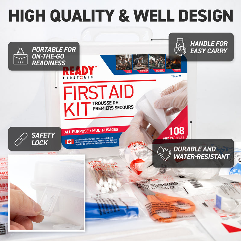 Ready First Aid 108 Pcs First Aid Kit