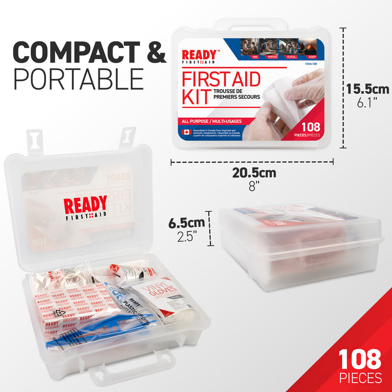 Ready First Aid 108 Pcs First Aid Kit