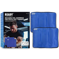 Ready First Aid Reusable Gel Cold & Hot Pack - 11" x 14.5", Pack of 2 [OPEN BOX]