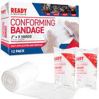 Conforming Stretch Bandage (2"), 5.08cm x 4.5m - Ready First Aid (Pack of 12)