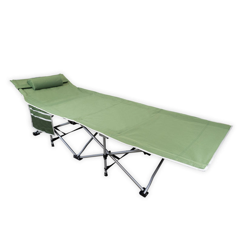 72HRS Portable Camping Cot green