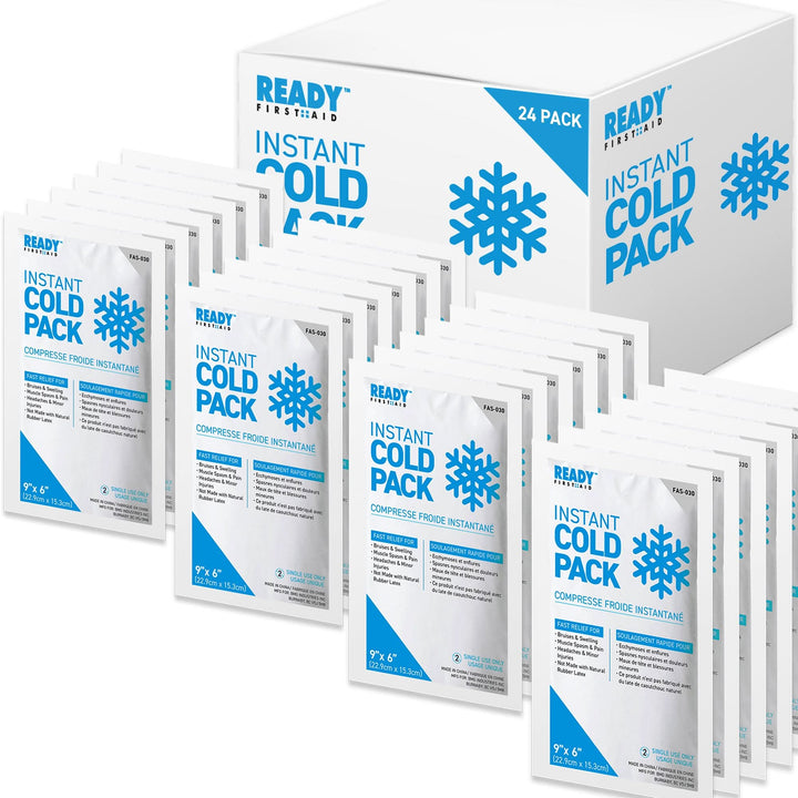 Instant Cold Pack 9" x 6" Size - Ready First Aid [Pack of 24]