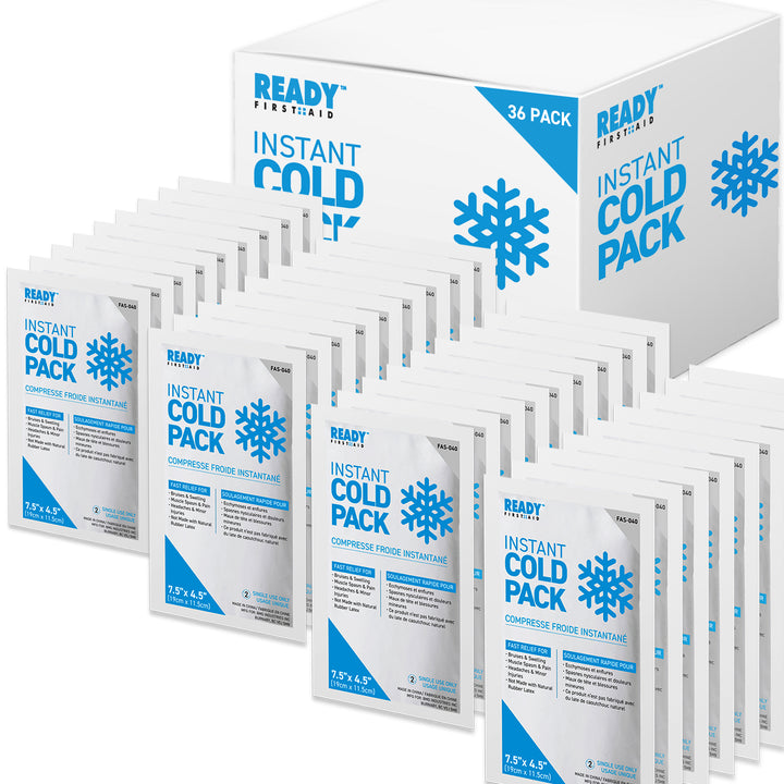 Instant Cold Pack 7.5" x 4.5" - Ready First Aid [PACK OF 36]