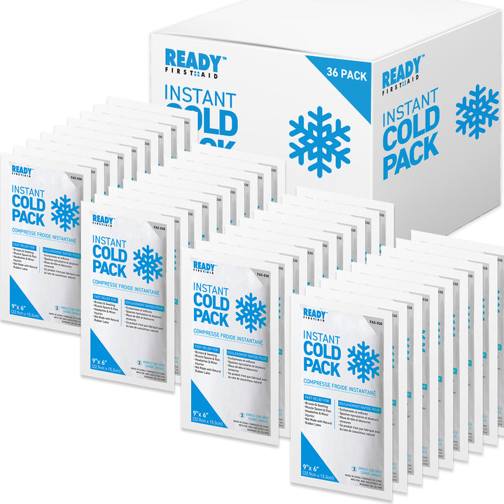 Instant Cold Pack 9" x 6" Size - Ready First Aid [Pack of 36]