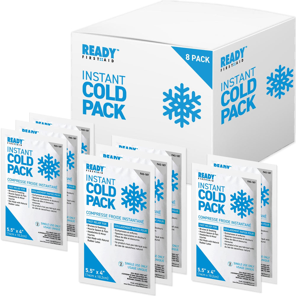 Instant Cold Pack 5.5" x 4" - Ready First Aid (Pack Of 8)