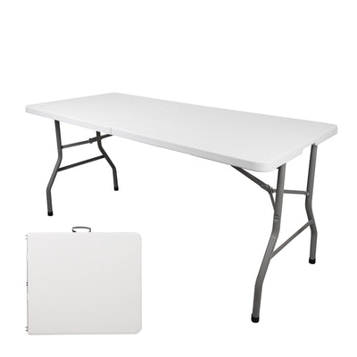 Rectangular Folding Table With Handle (Grey)