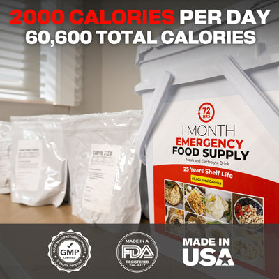 72HRS 360 Day (12 months) 2000 Calories per day Emergency Food Supply Survival Food Kit