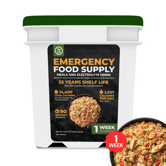 72HRS 1 Week (7 Day) 2,057 Calories per Day Emergency Food Supply Survival Food Kit
