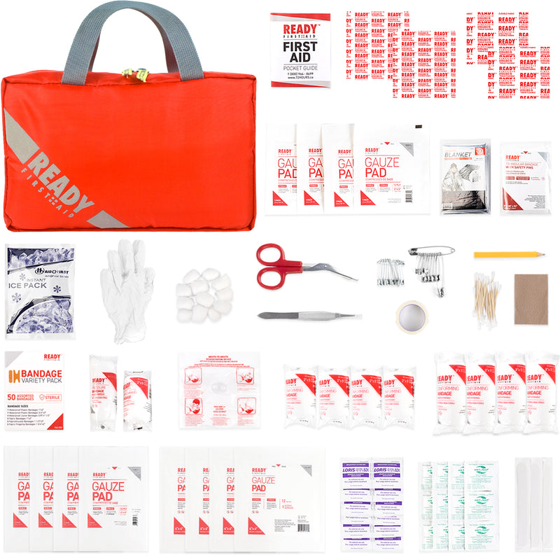 Ready First Aid - 200 Pieces Essential Care First Aid Kit