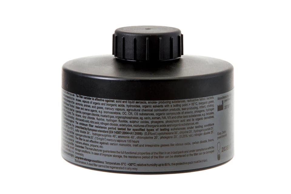 MIRA SAFETY CBRN Gas Mask Filter NBC-77 SOF 40mm Thread - 20 Year Shelf Life
