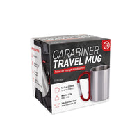 Stainless Steel Mug with Carabiner Handle (220ml)
